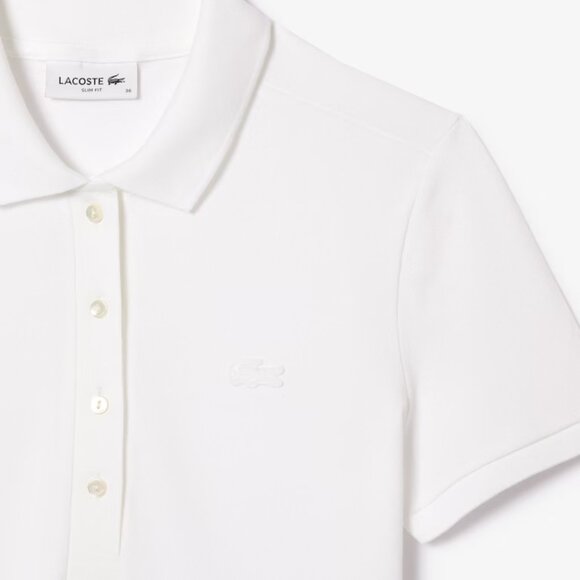 Lacoste White/White Polo Short Sleeve - Picture 2 of 6